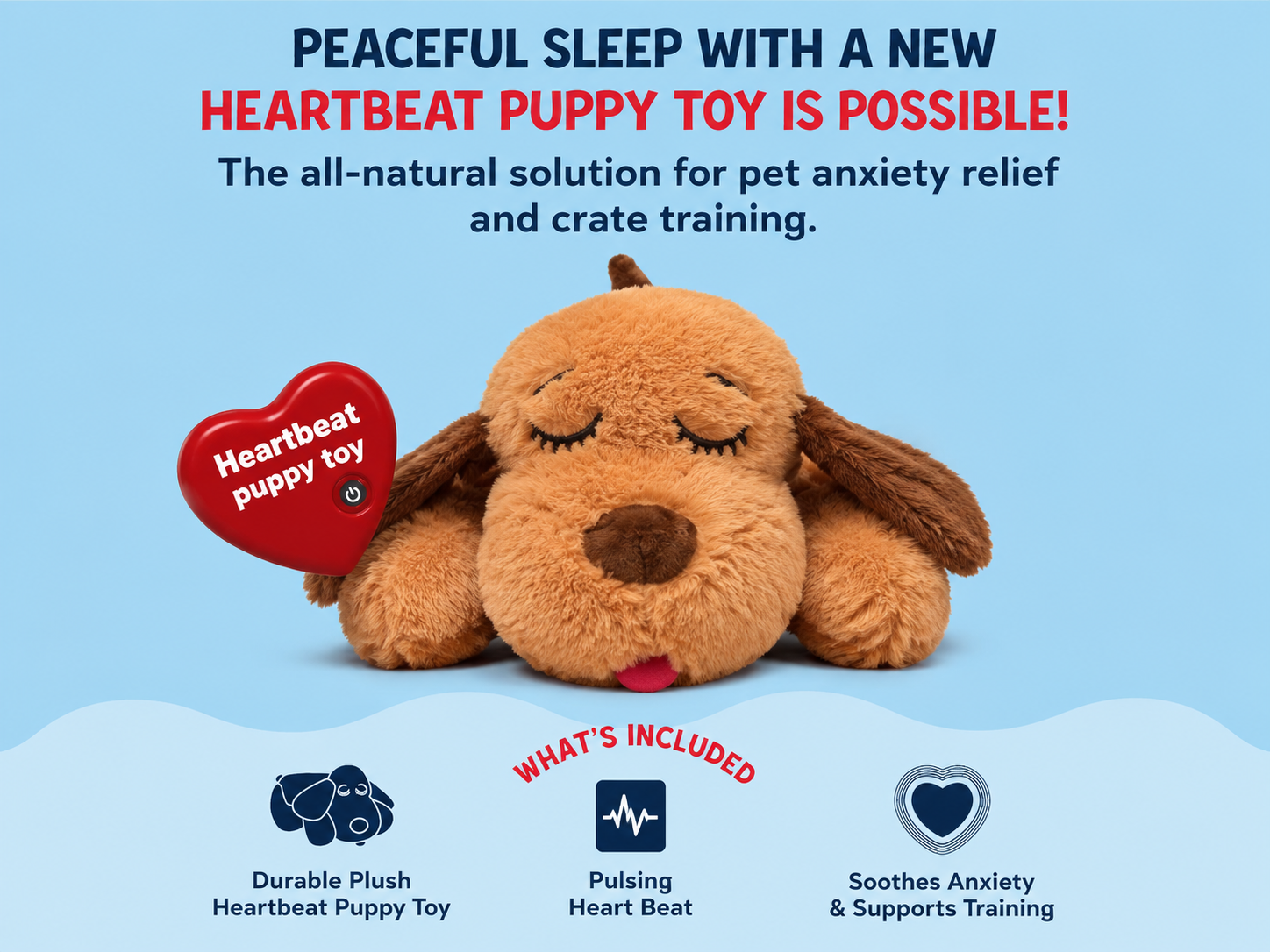Heartbeat Puppy Toy — Anxiety Relief for Puppies