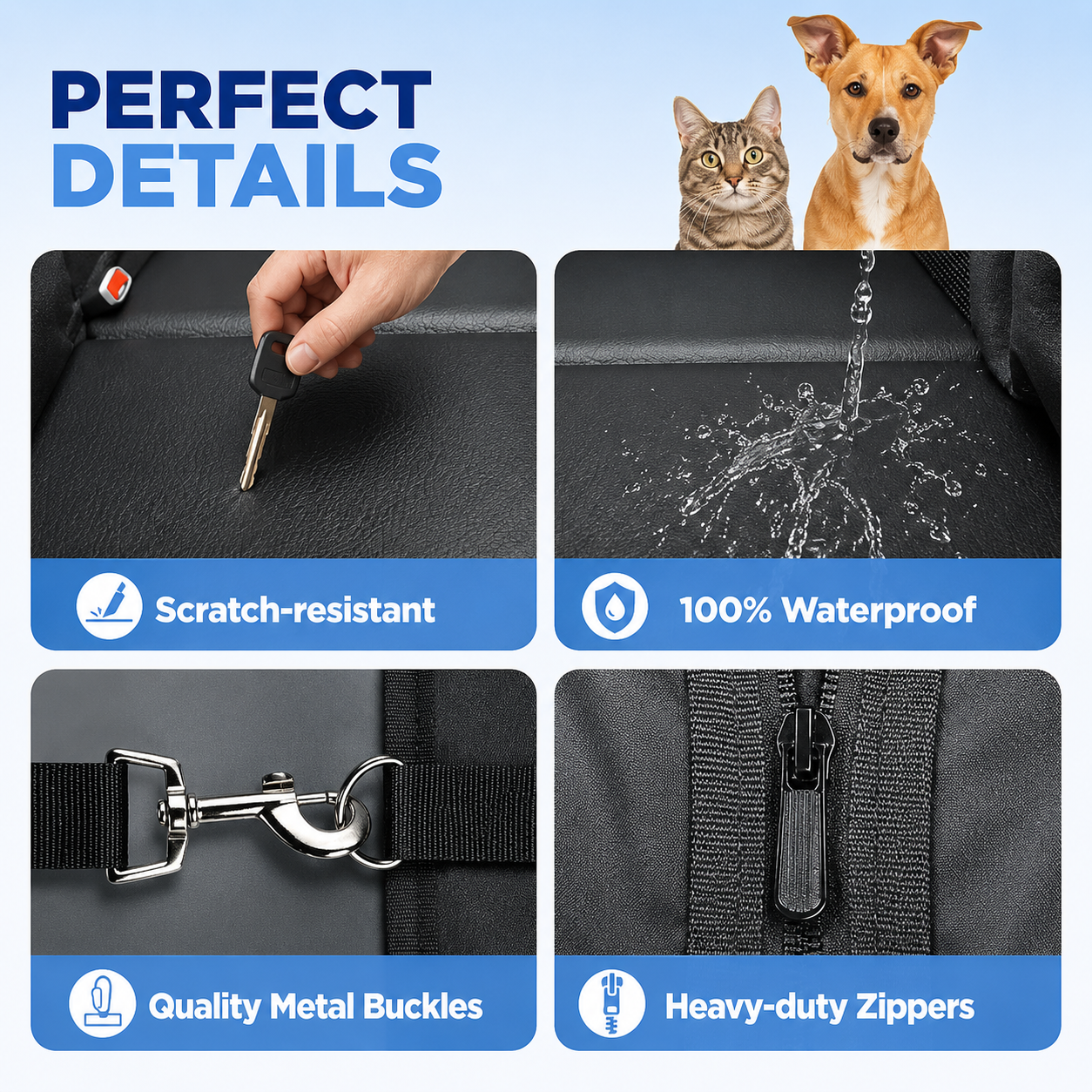 Waterproof Dog Back Seat Extender