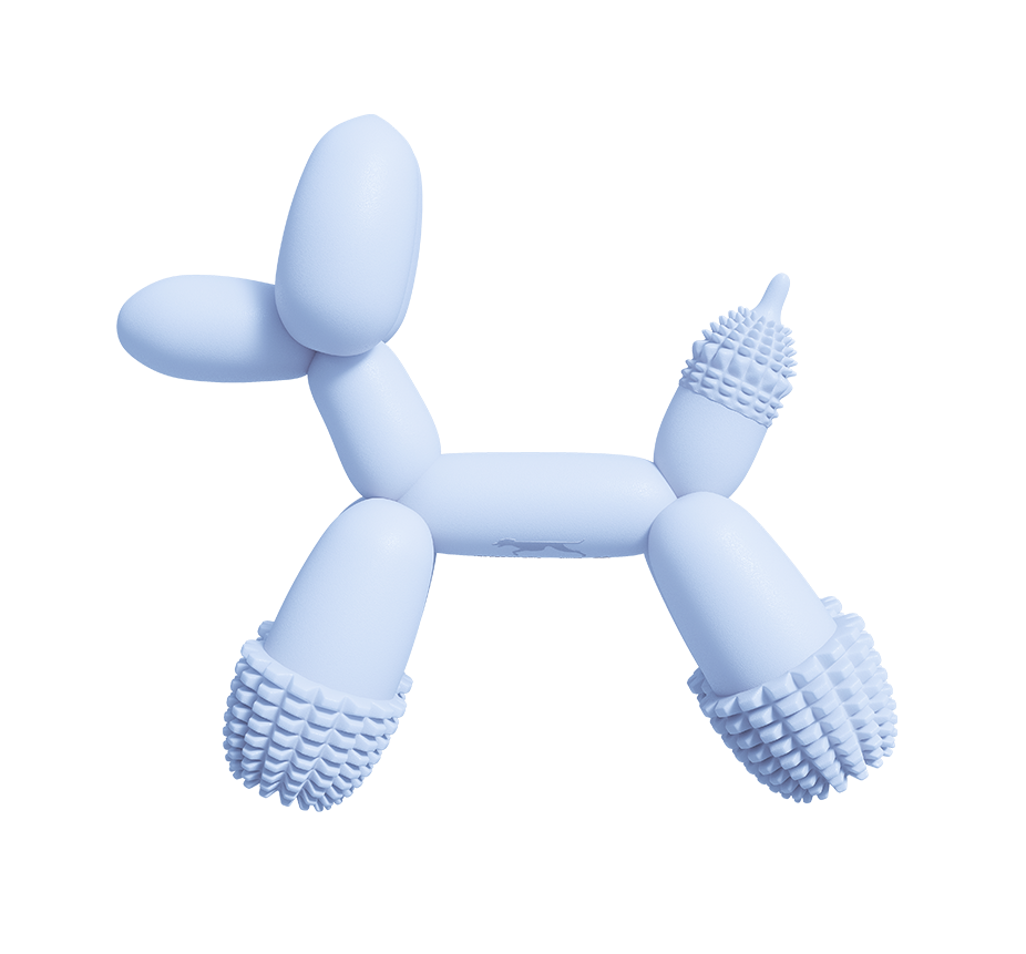 Balloon Dog Toy- Light Blue